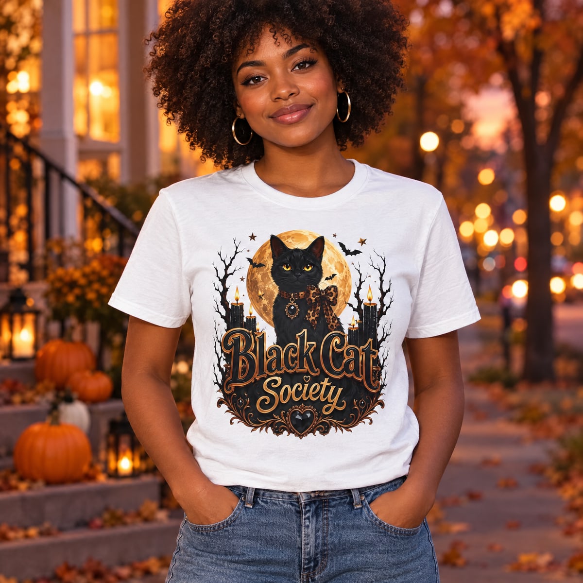 Model wearing T-Shirts