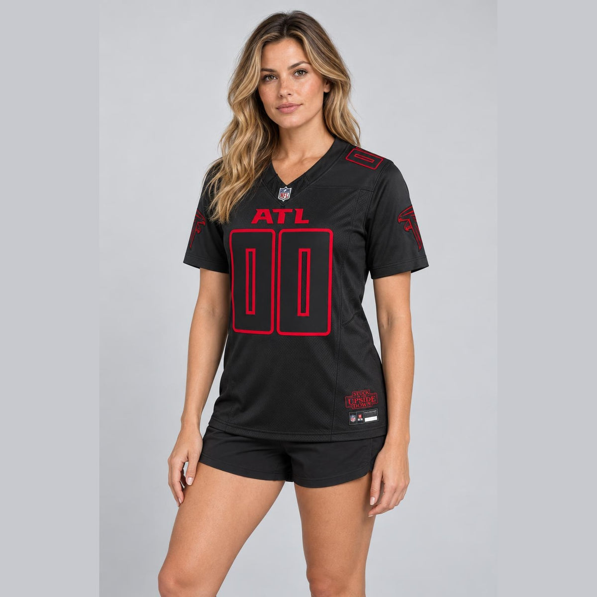 Atl 00 Black Football Jersey - 4