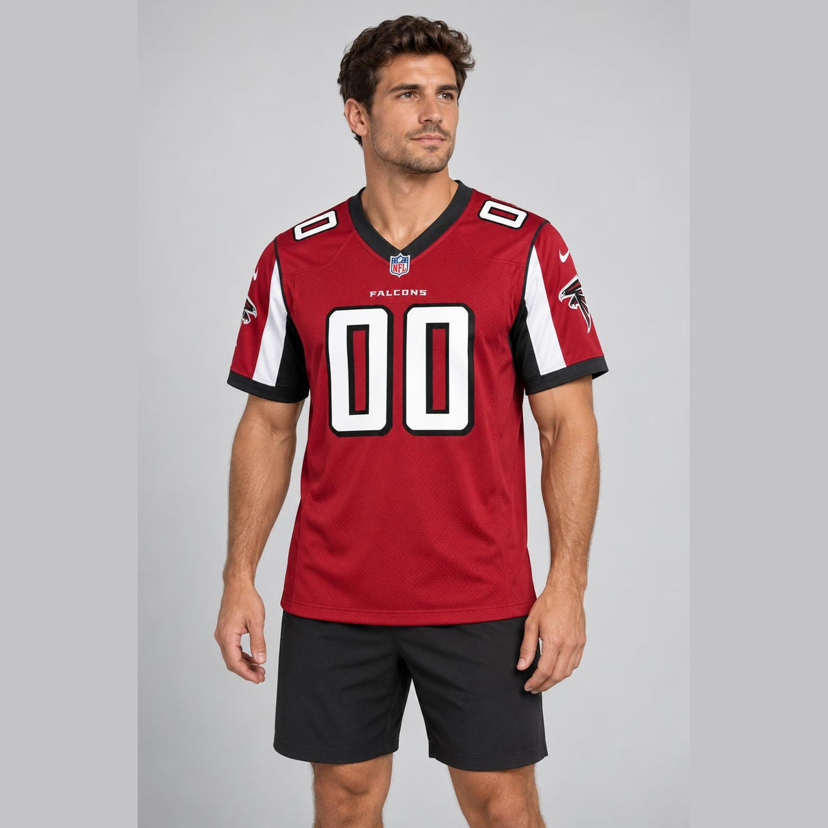 Red Atl Football Jersey - Custom Name and Number - 3