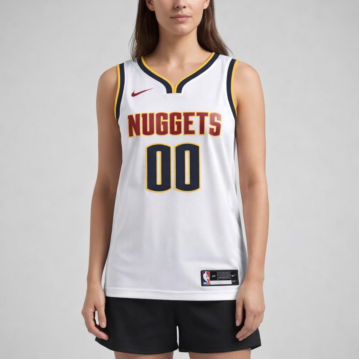 Nuggets 00 White Basketball Jersey - 5