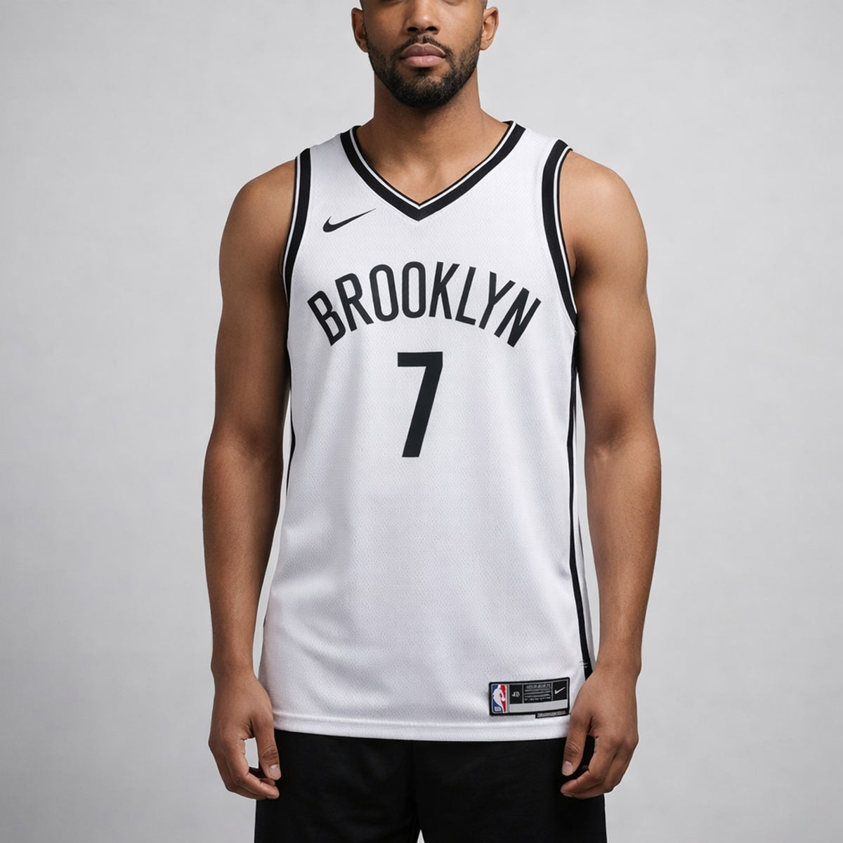 Durant 7 Brooklyn White Basketball Jersey - 4