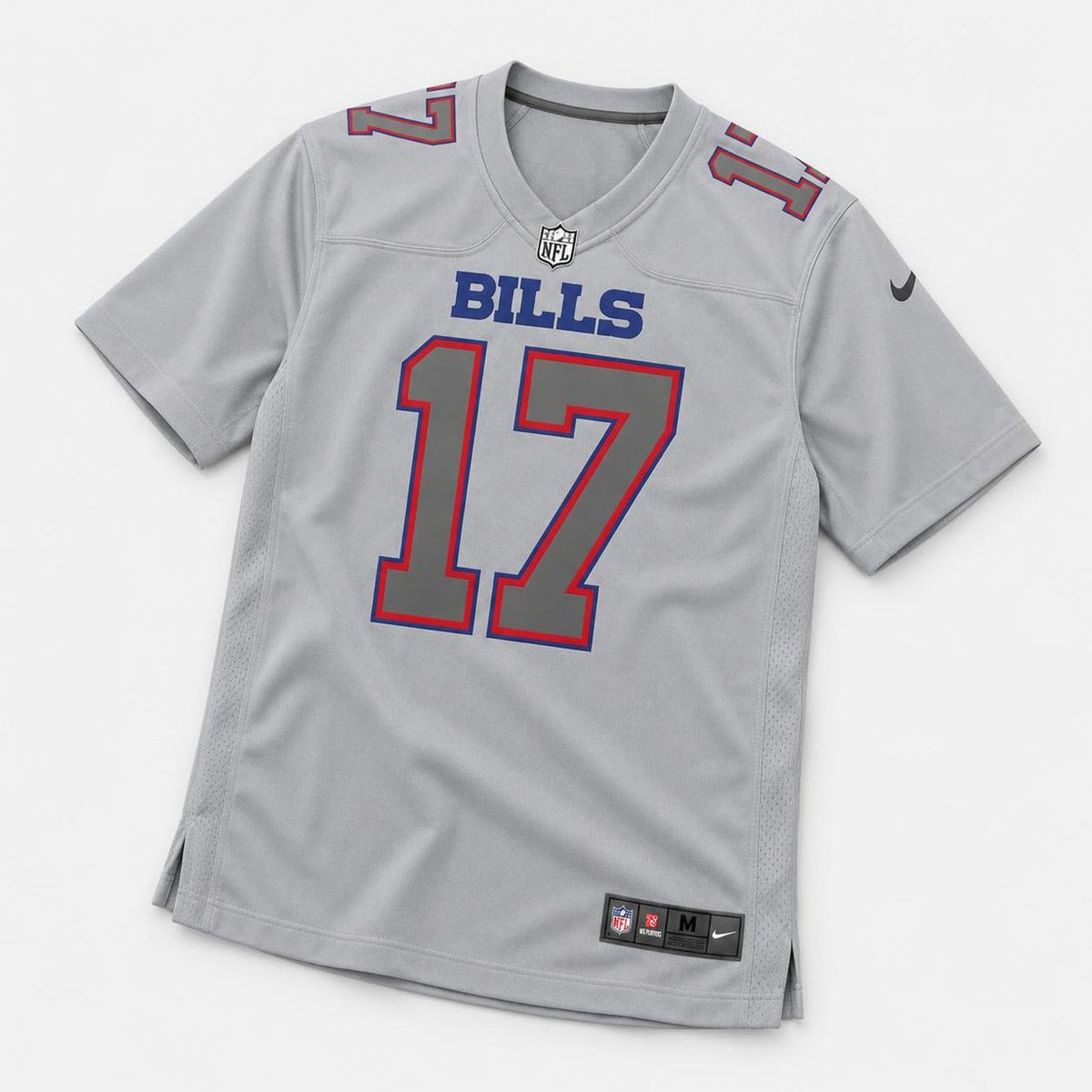 Allen 17 Buffalo Gray Football Jersey - 3