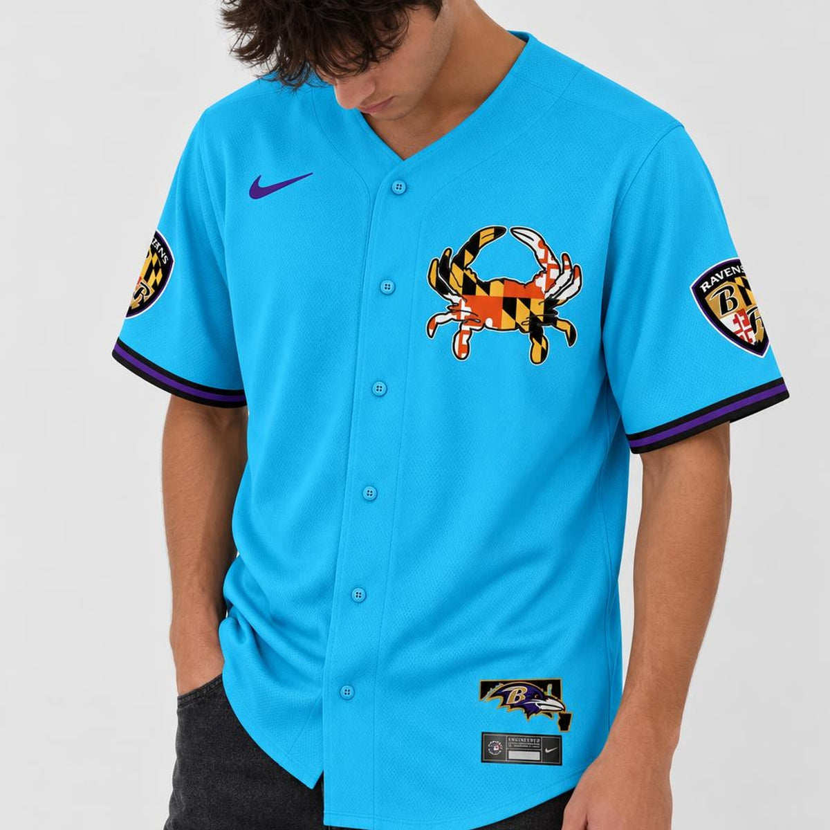 Bird Crest Baseball Jersey - Custom Name and Number - 4