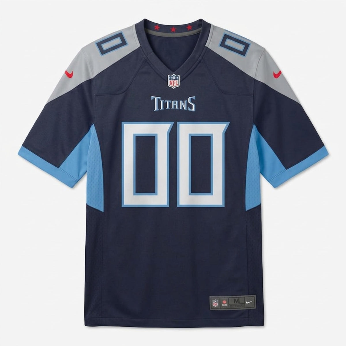 Navy Blue Football Jersey – Custom Name and Number - 1