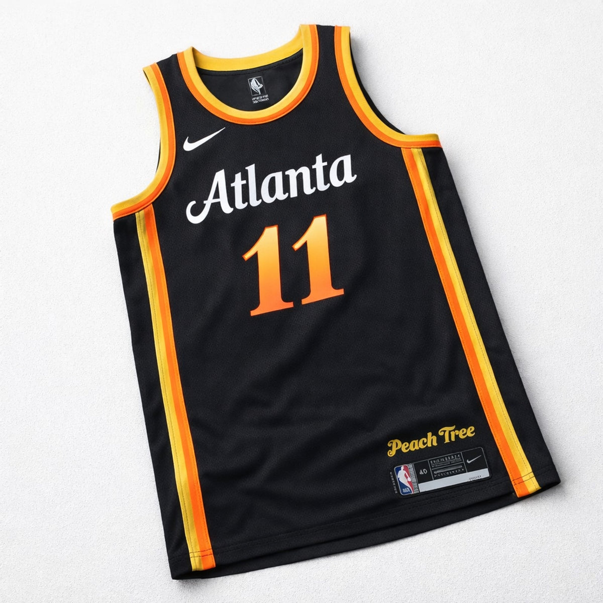 Young 11 Atlanta Black City Basketball Jersey - 3