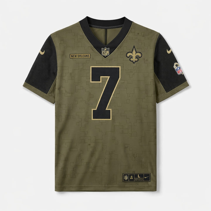 Hill 7 Saints Olive Football Jersey