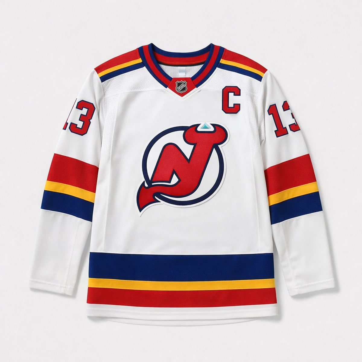 Hischier 13 Devils Hockey Jersey - 1