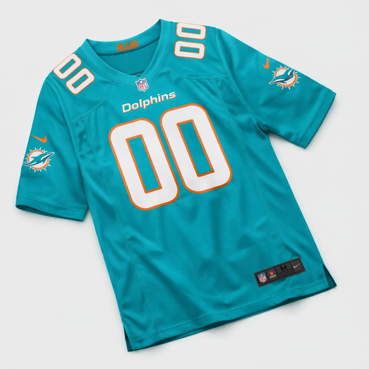 Miami Dolphins Any Name 00 Football Jersey - 3