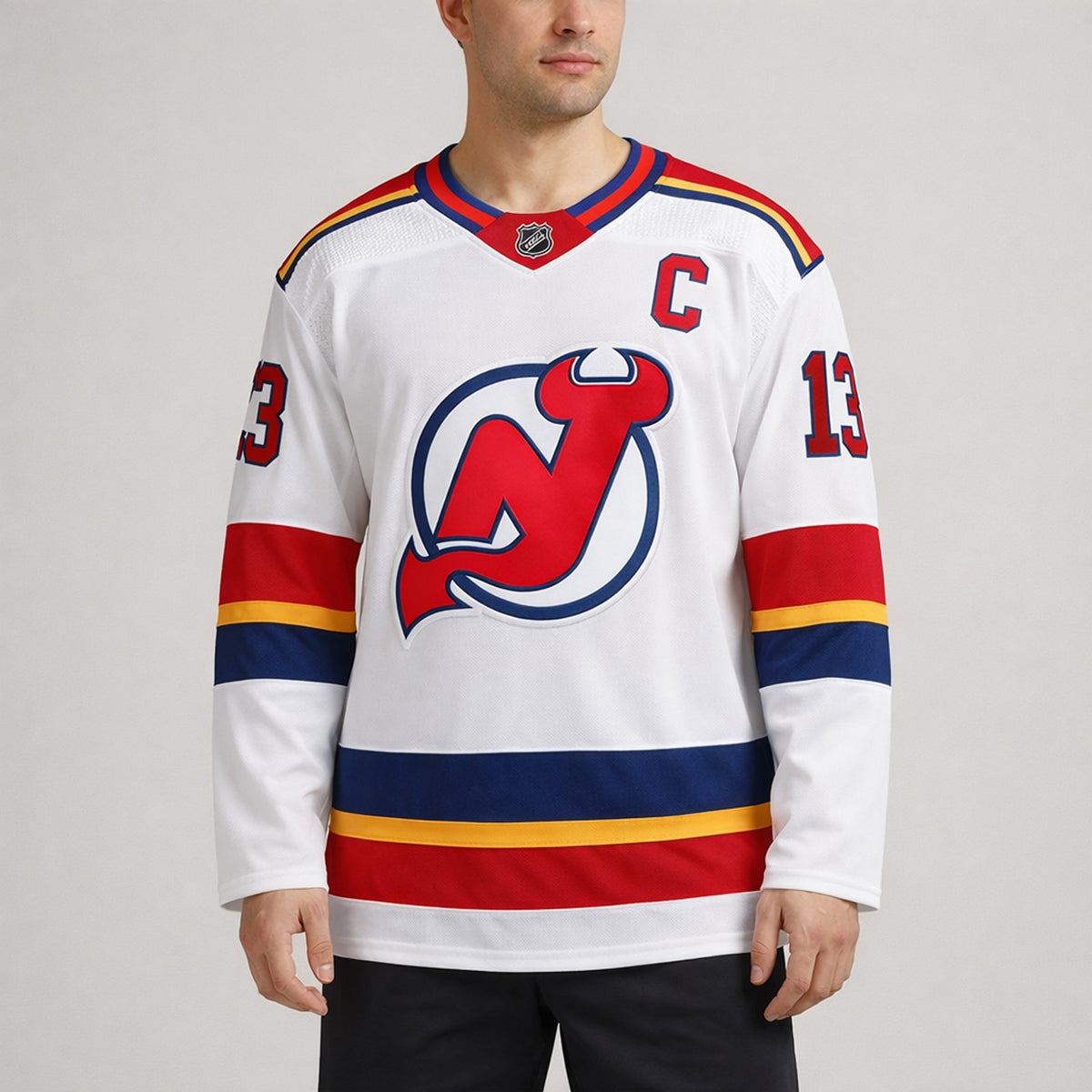 Hischier 13 Devils Hockey Jersey - 4