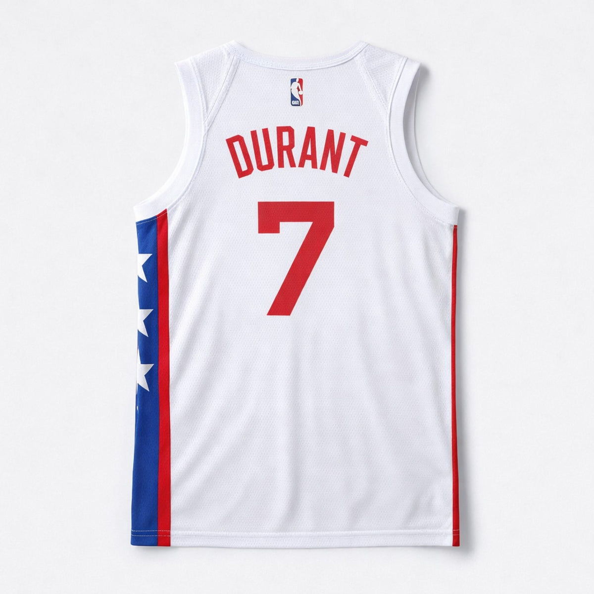 Durant 7 Nets White Basketball Jersey - 2