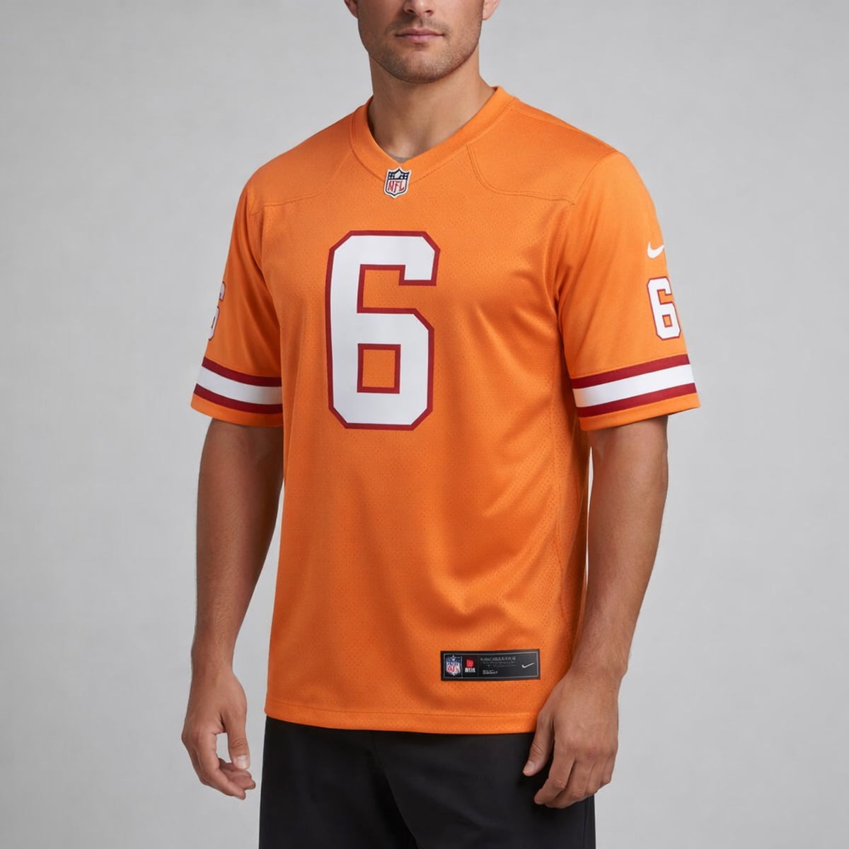 Mayfield 6 Orange Football Jersey - 4