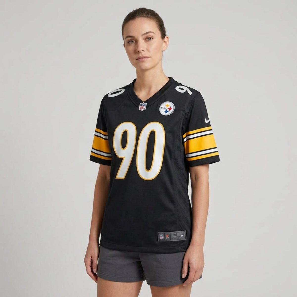 Watt 90 Black Football Jersey - 5