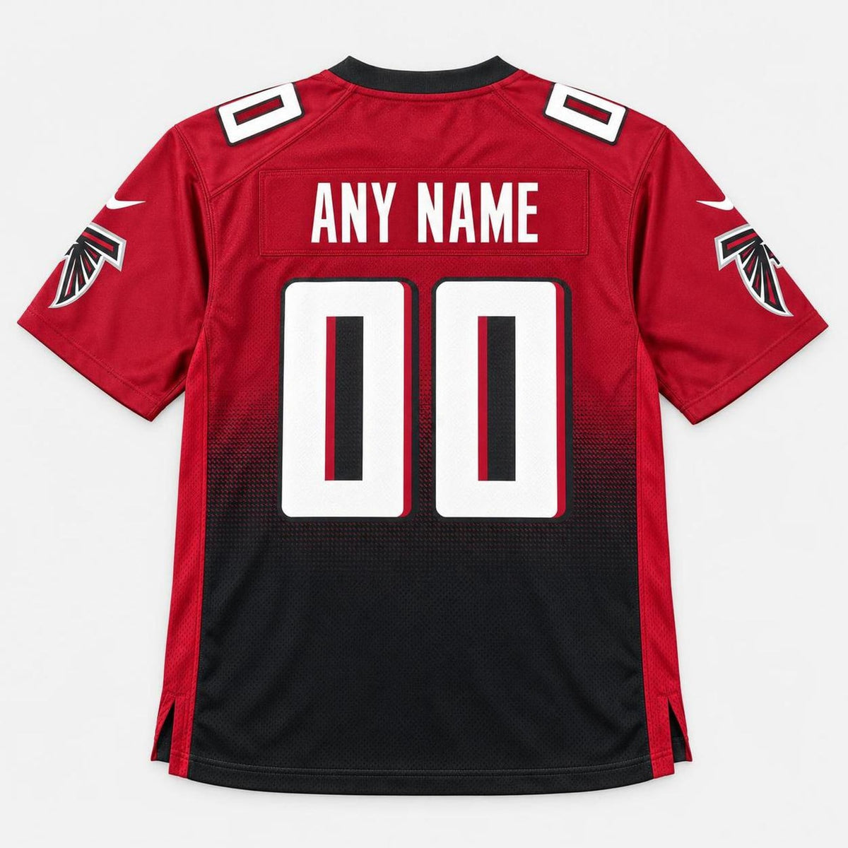 Atl Red Black Football Jersey - Custom Name and Number - 9