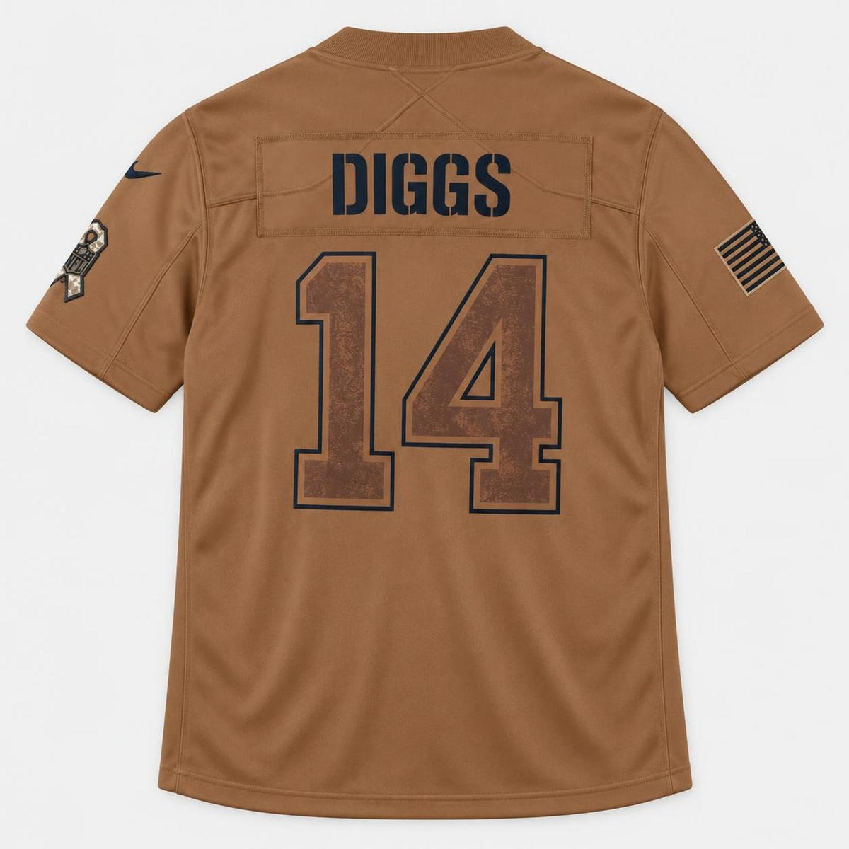 Diggs 14 Buffalo Brown Football Jersey - 2