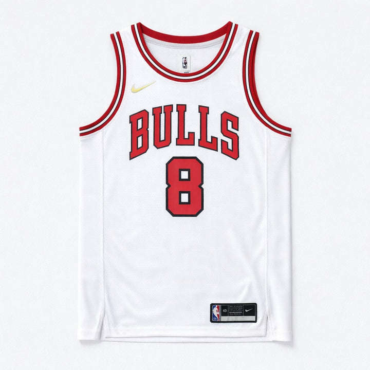 Lavine 8 Bulls Basketball Jersey White