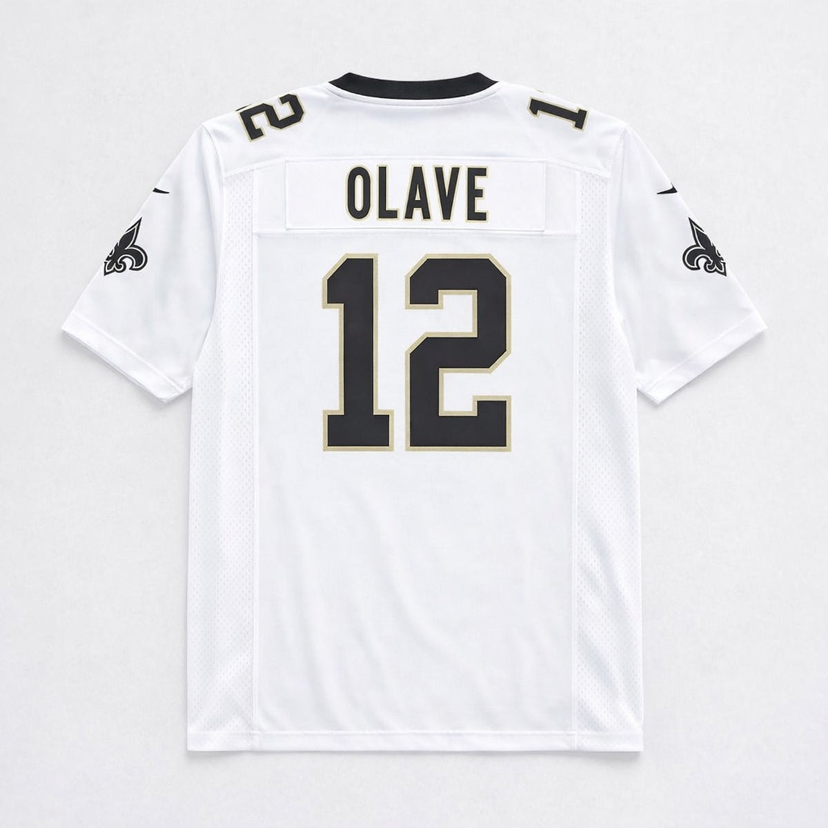 Olave 12 New Orleans Football Jersey White - 2