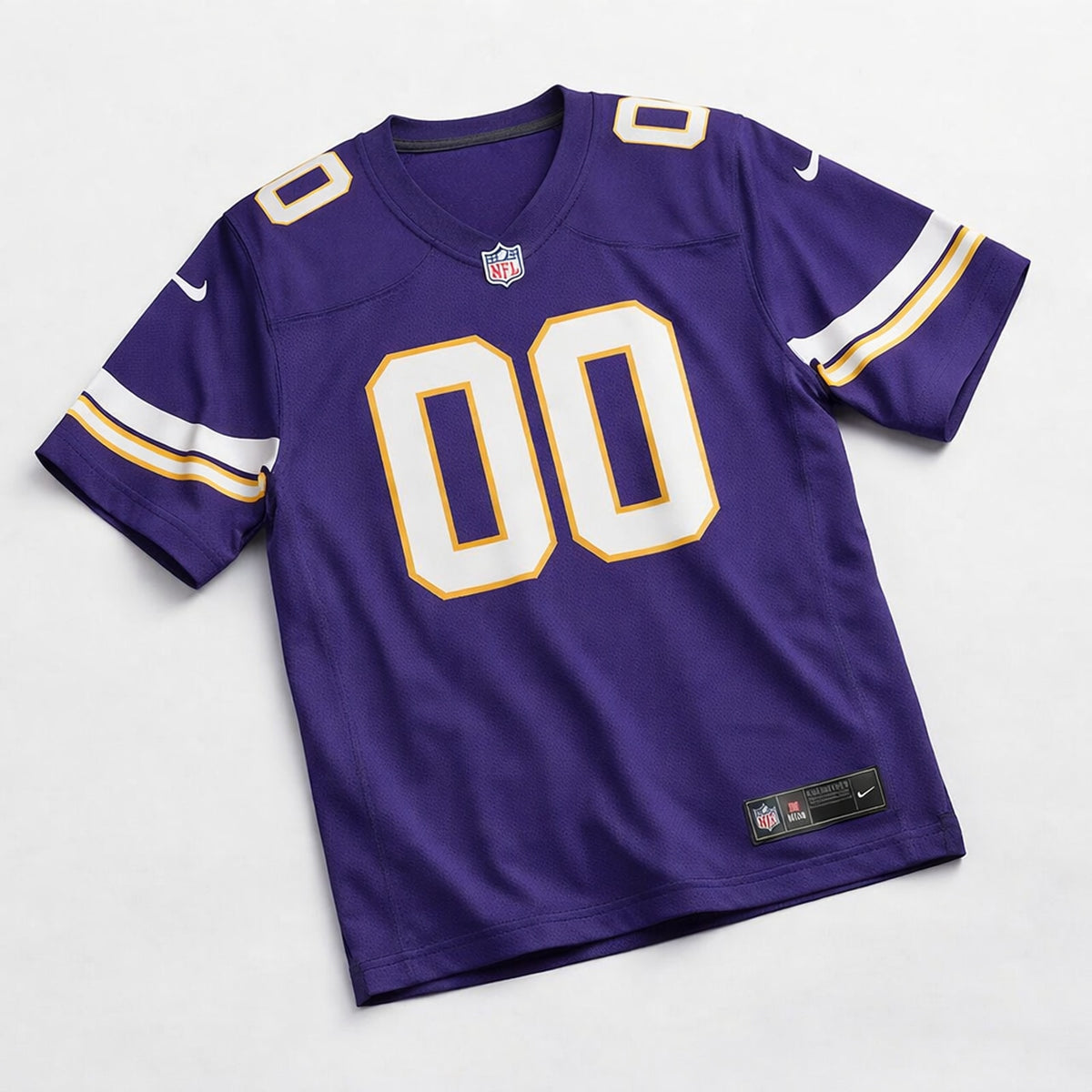 Minnesota Purple Custom Football Jersey 00 - 3