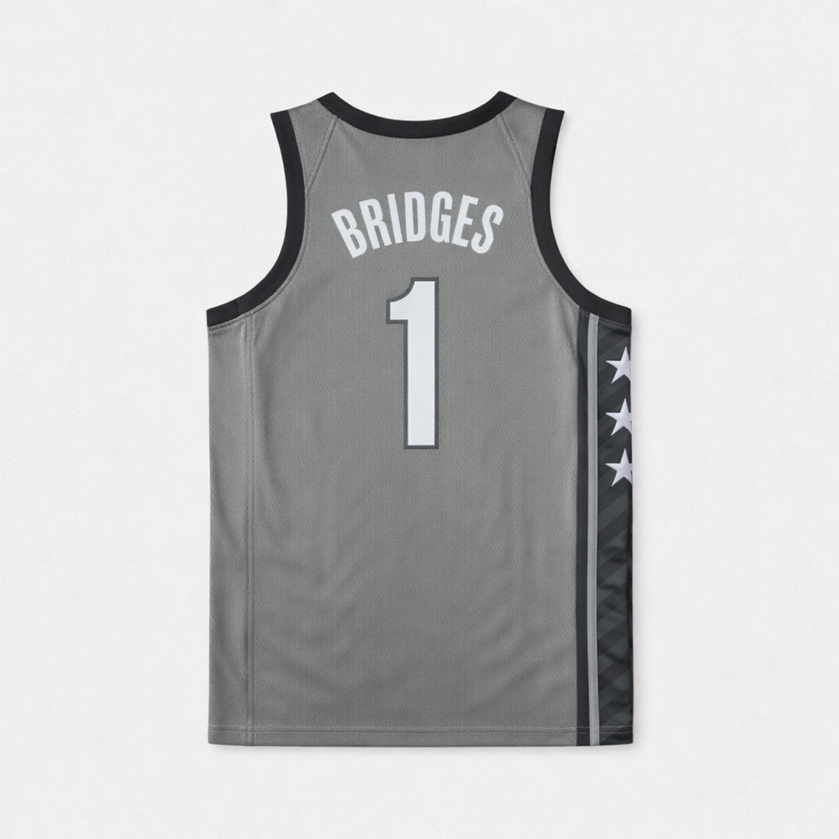 Bridges 1 Brooklyn Basketball Jersey Gray - 2