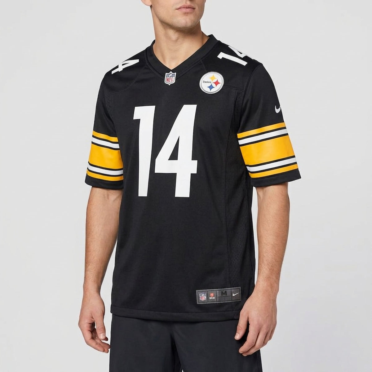 Pickens 14 Black Football Jersey - 4