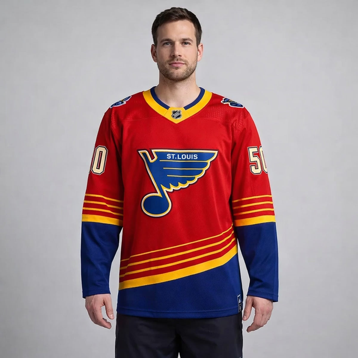 Binnington 50 St. Louis Blues Hockey Jersey - 4