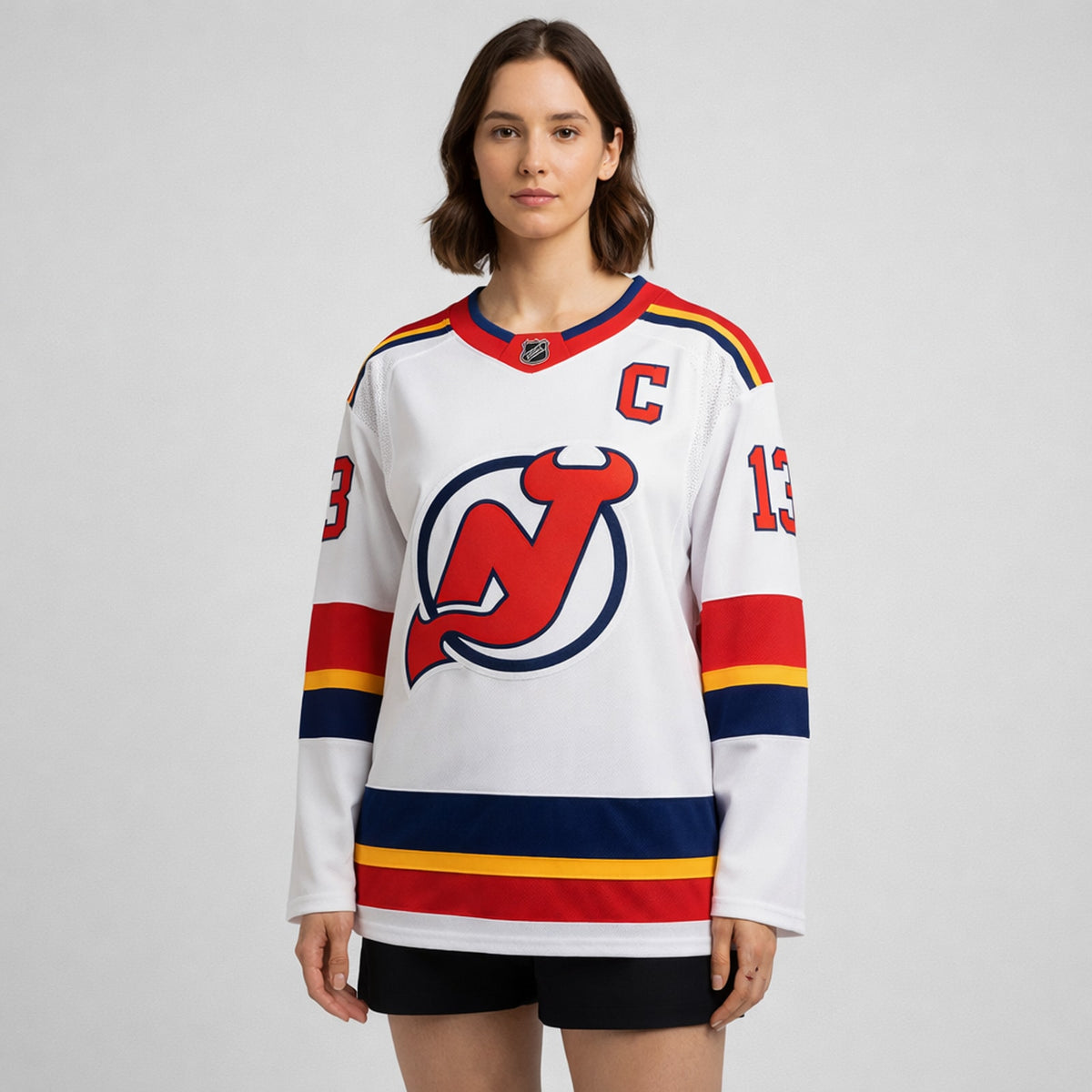 Hischier 13 Devils Hockey Jersey - 5