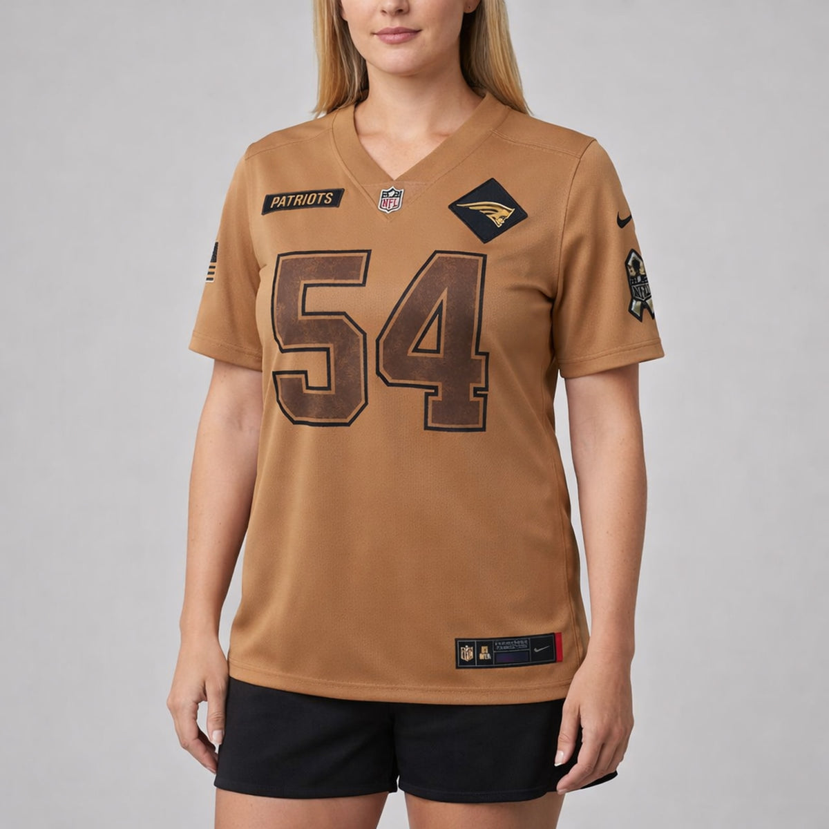 Bruschi 54 Patriots Salute To Service Football Jersey - 5