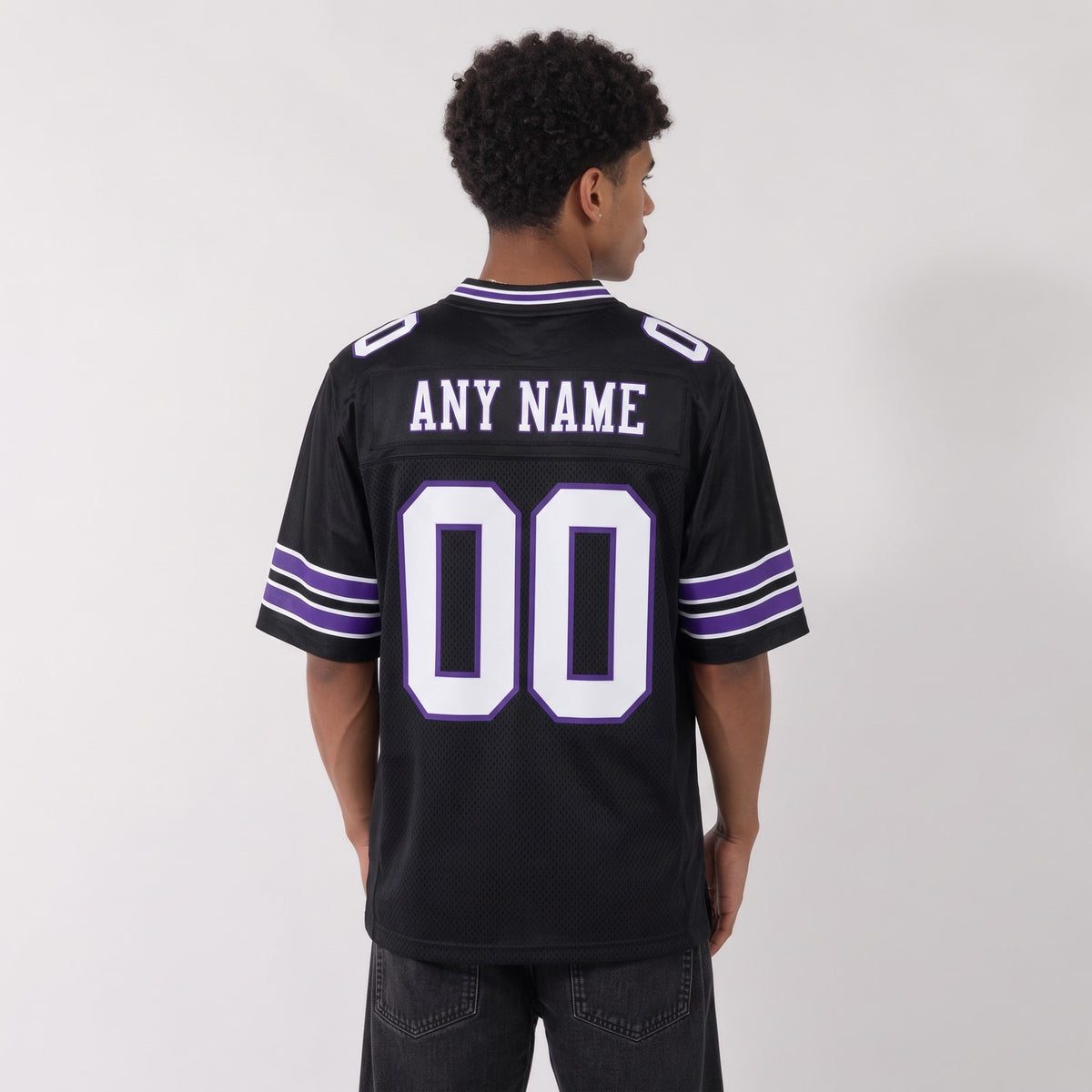 Polyester Football Jersey With Mesh Panel Style - 3