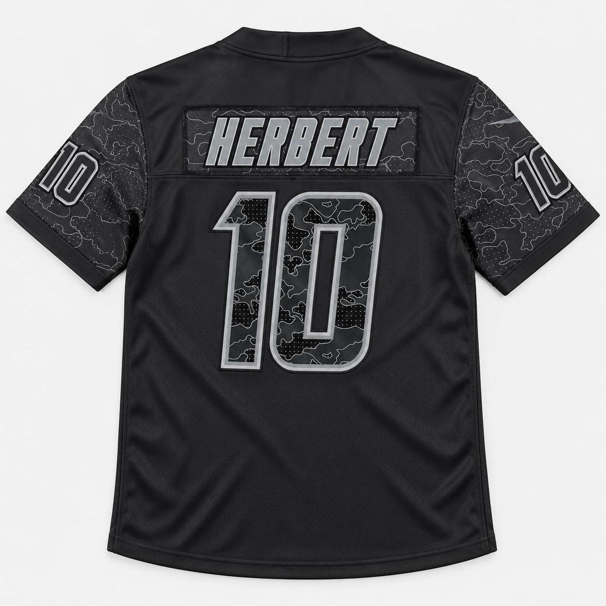 Herbert 10 Black Football Jersey - 2