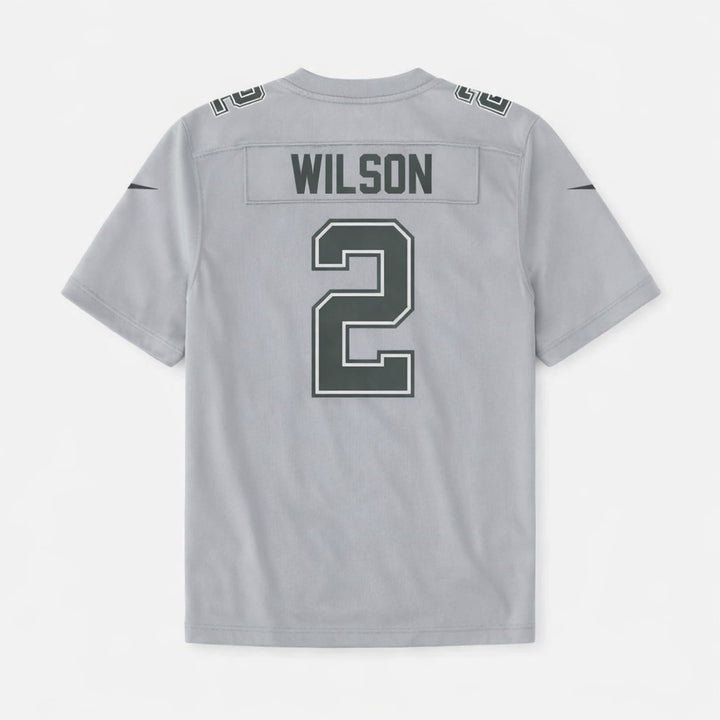 Wilson 2 New York Football Jersey Gray