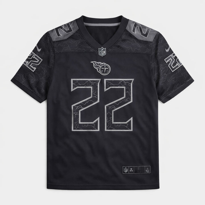 Henry 22 Tennessee Black Football Jersey