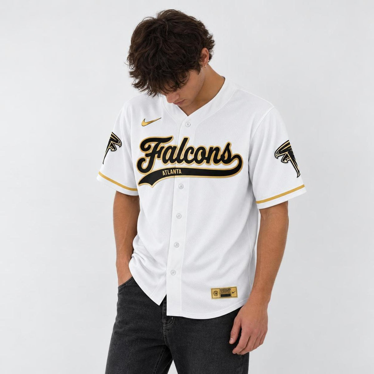 Atlanta Black Gold Baseball Jersey - Custom Name and Number - 5