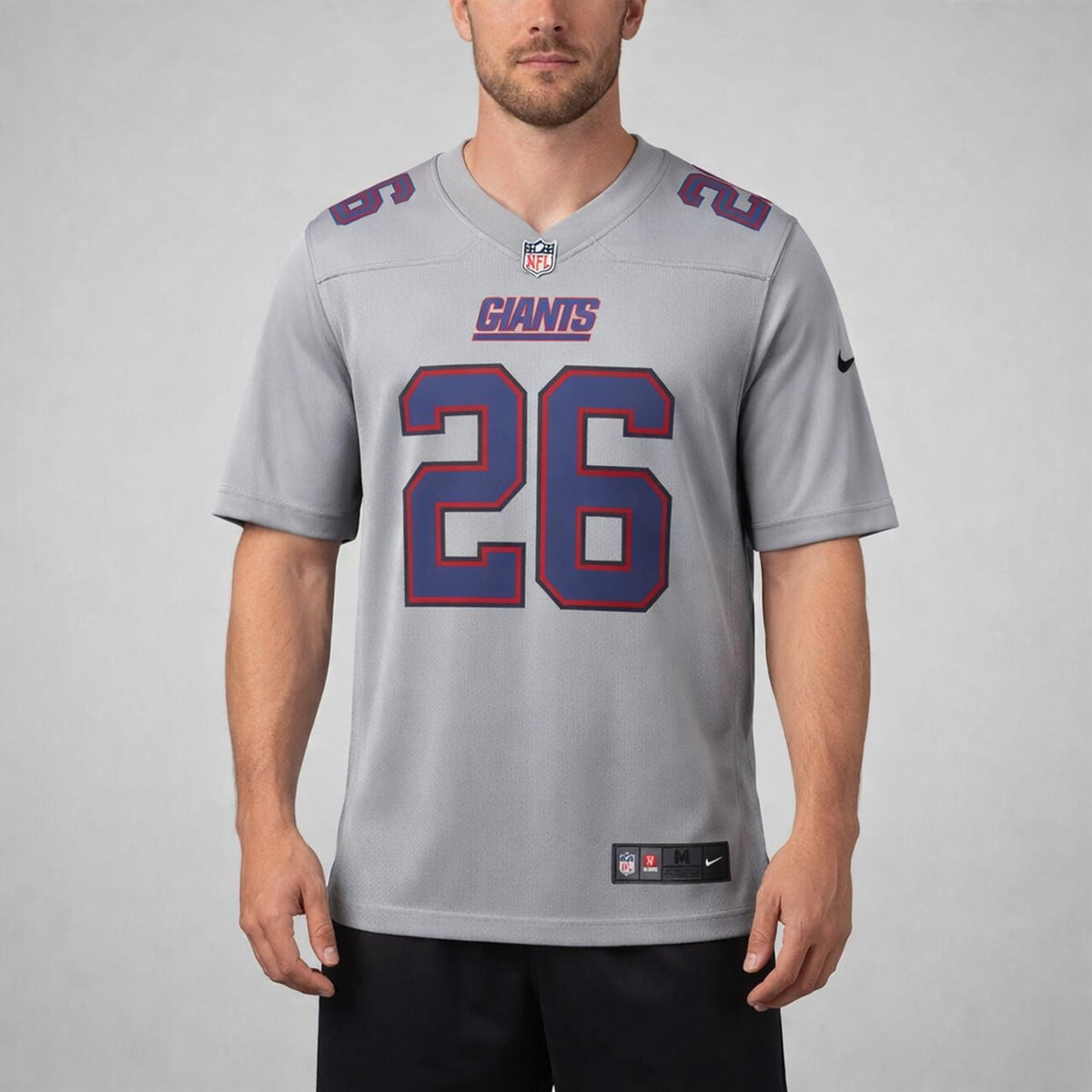 Barkley 26 Giants Football Jersey Gray - 4