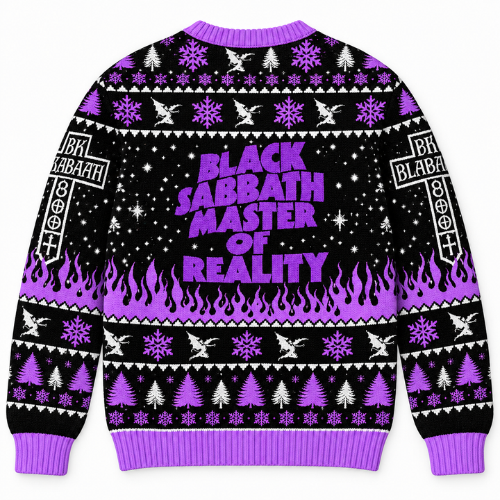 Black Sabbath Christmas Ugly Sweater Heavy Metal Rock Band Sweatshirt