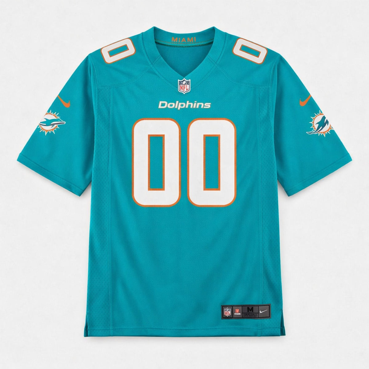 Miami Dolphins Any Name 00 Football Jersey - 1