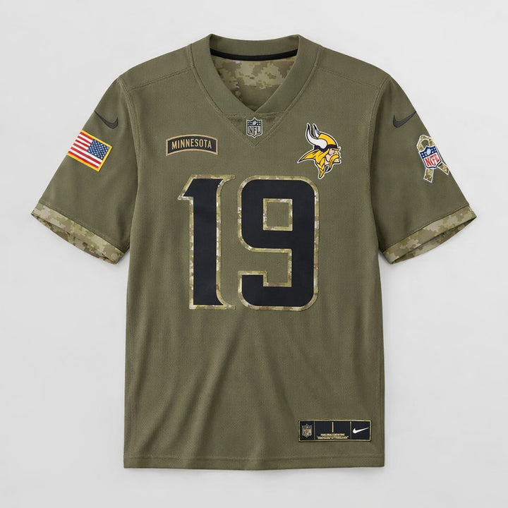 Thielen 19 Minnesota Vikings Salute To Service Football Jersey