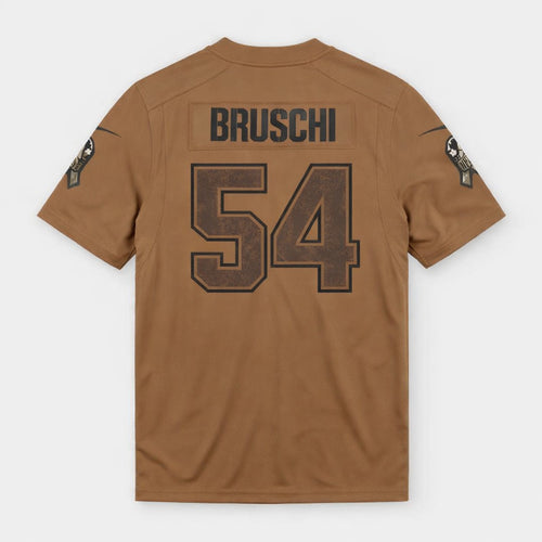 Bruschi 54 Patriots Salute To Service Football Jersey - 2