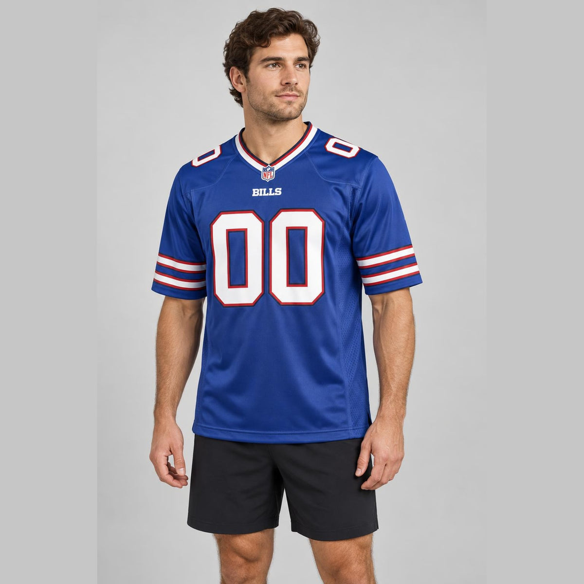 Royal Buffalo Football Jersey - Custom Name and Number - 4