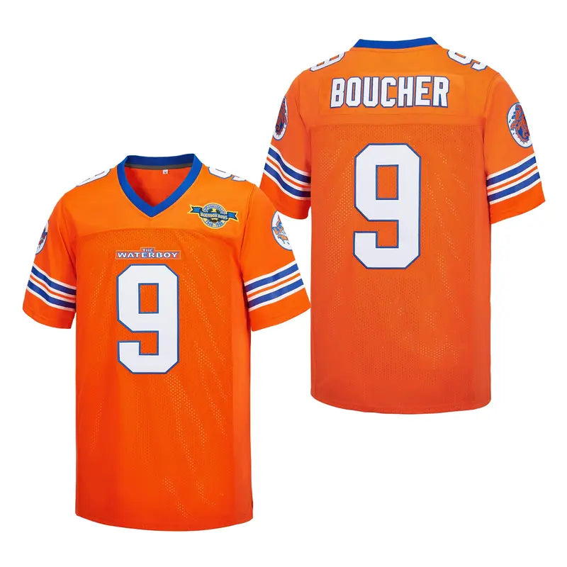 Waterboy Orange Football Jersey Boucher Number 9