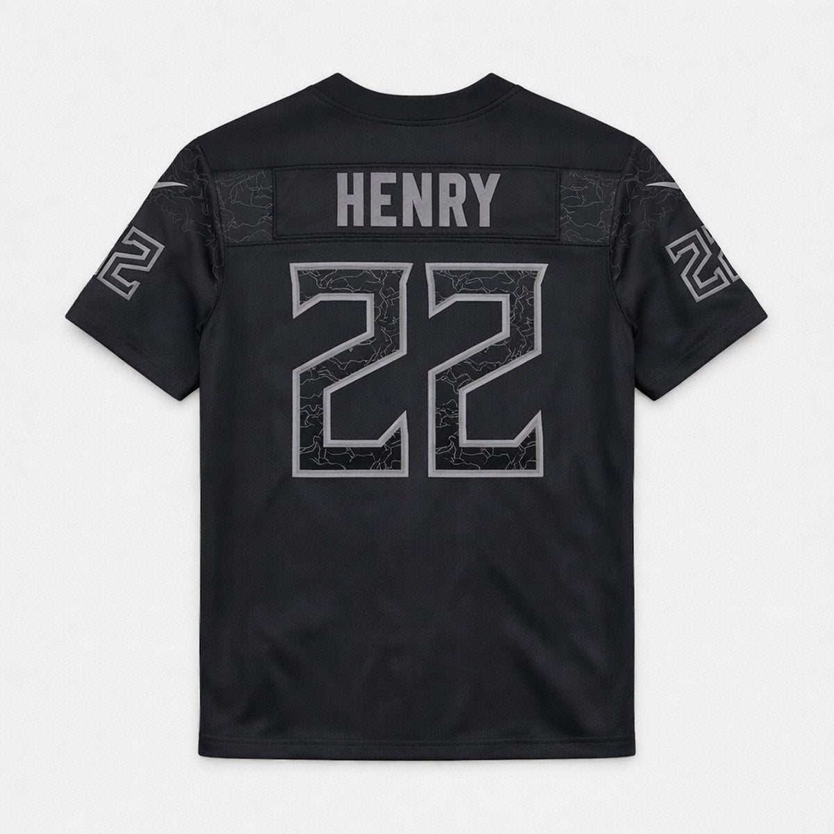 Henry 22 Tennessee Black Football Jersey - 2