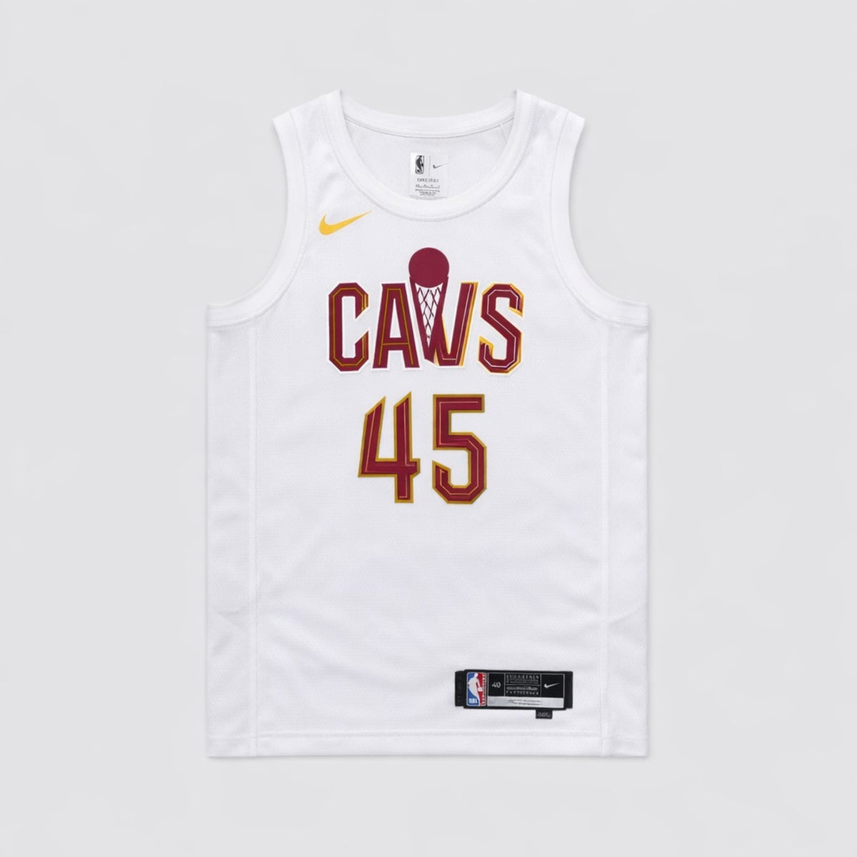 Cavs Mitchell 45 Basketball Jersey White - 1