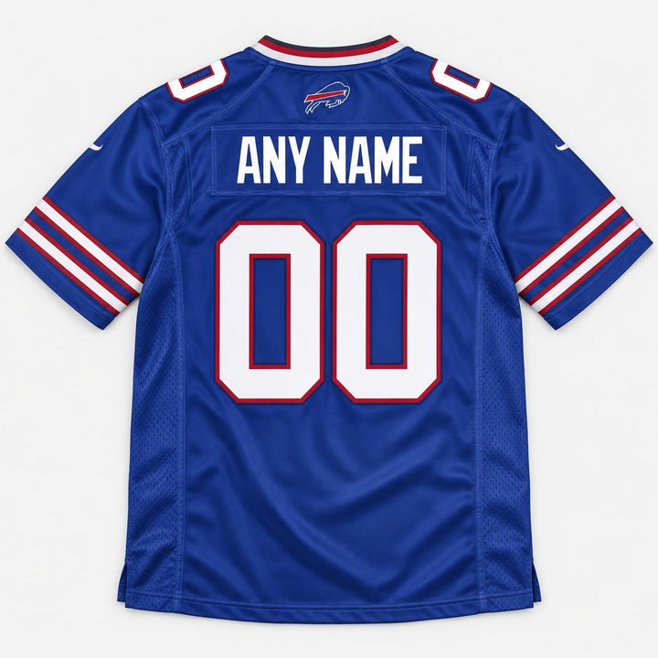 Royal Buffalo Football Jersey - Custom Name and Number