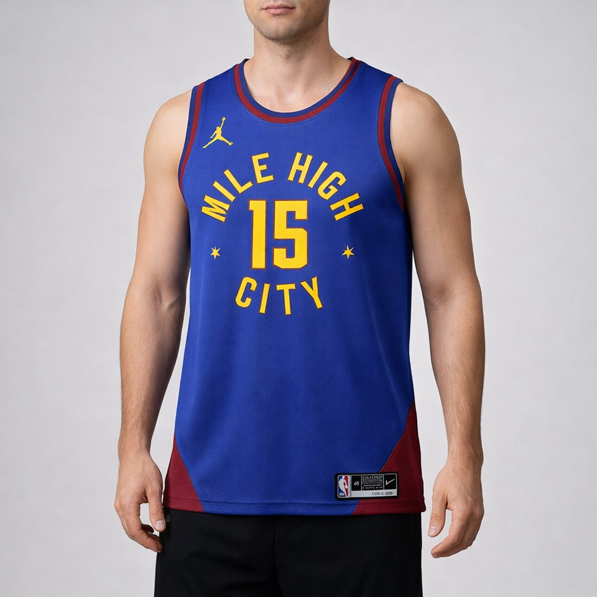 Jokić 15 Mile High City Basketball Jersey - 4