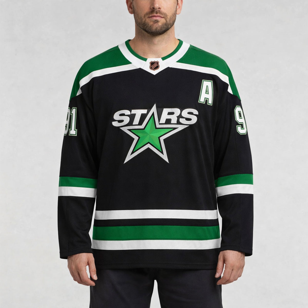 Seguin 91 Dallas Stars Black Hockey Jersey - 4