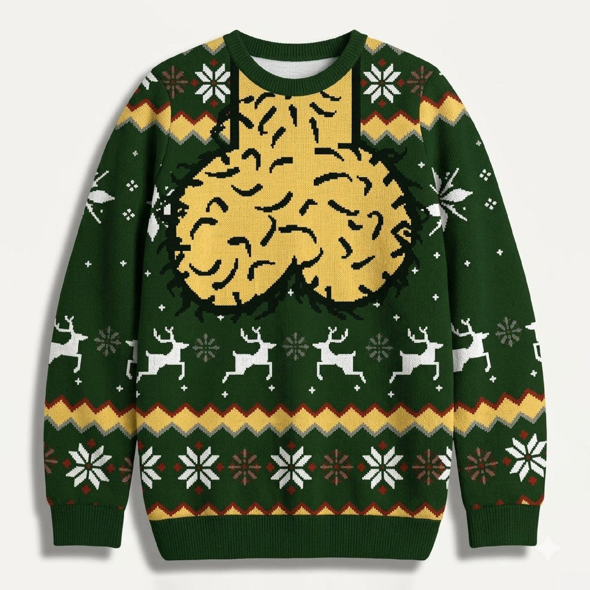 Funny Hairy Chest Christmas Ugly Sweater Sweatshirt
