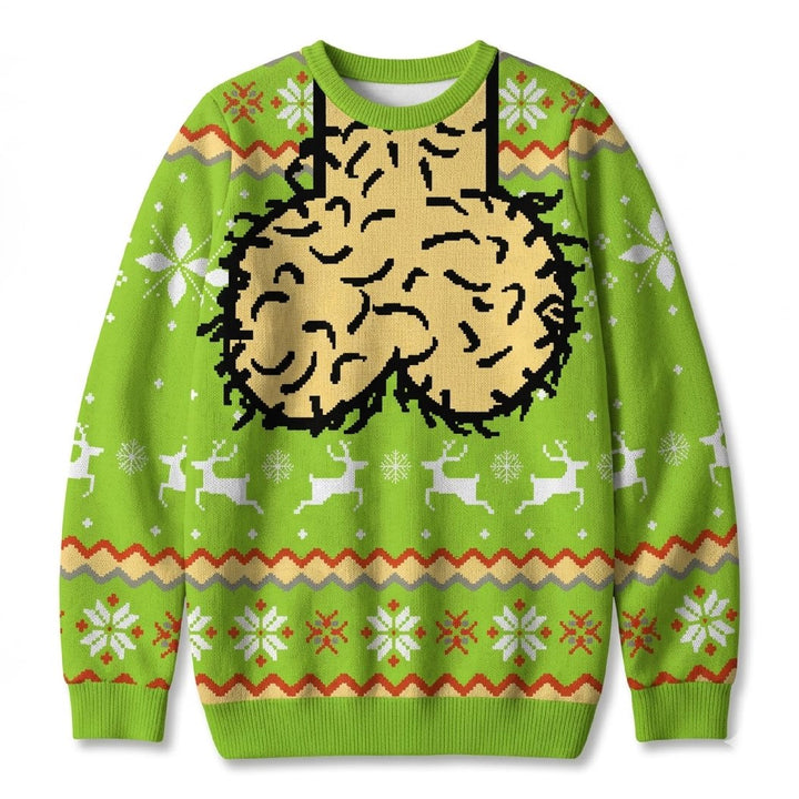 Funny Hairy Chest Christmas Ugly Sweater Sweatshirt