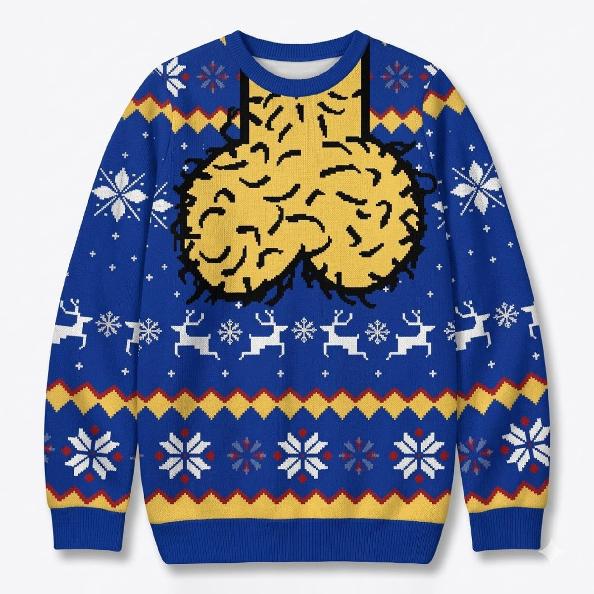 Funny Hairy Chest Christmas Ugly Sweater Sweatshirt