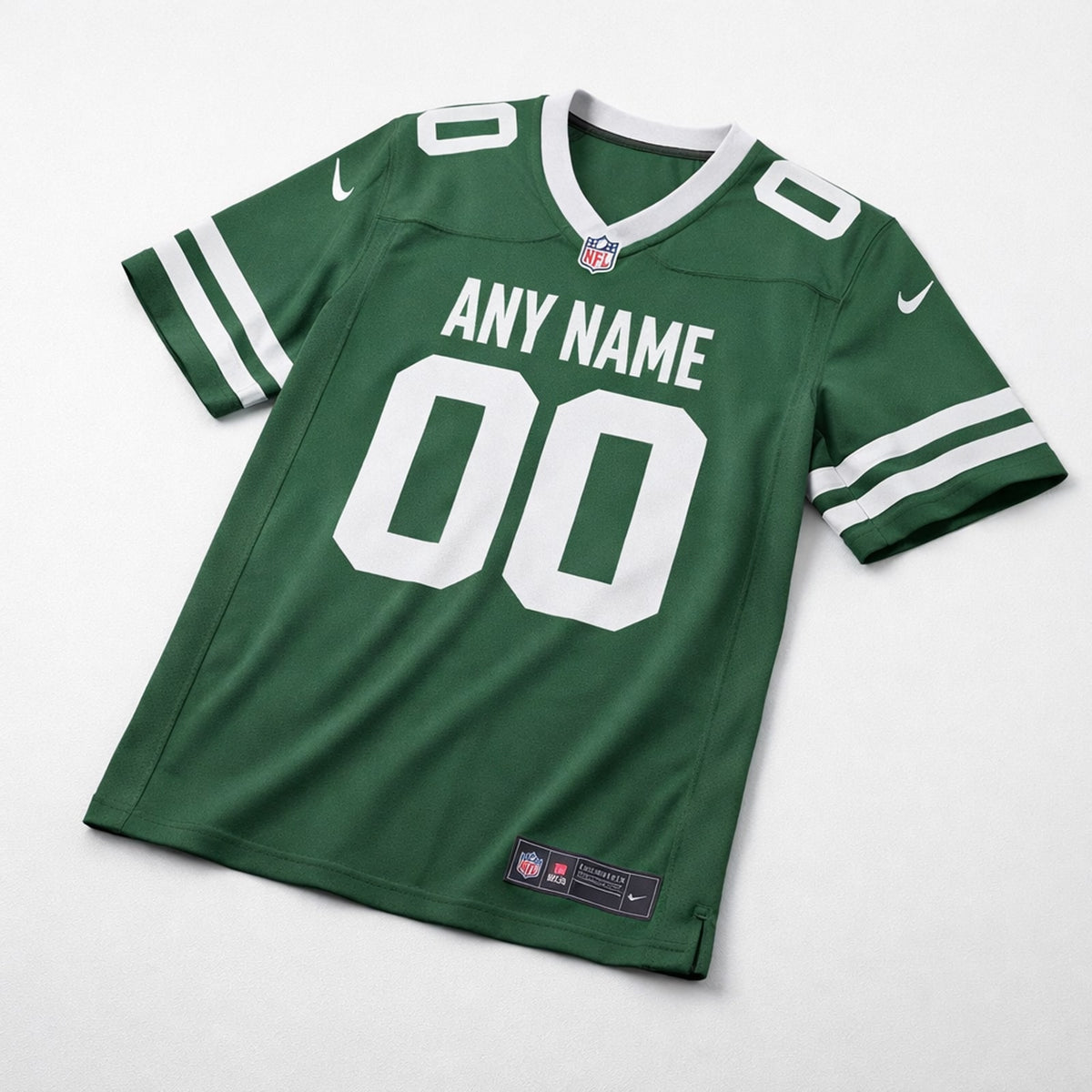Green Varsity Football Jersey – Custom Name and Number - 3