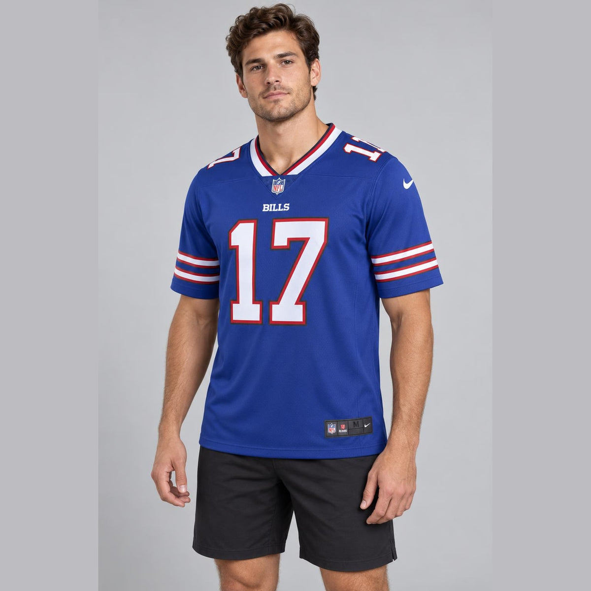 Allen 17 Blue Buffalo Football Jersey - 3