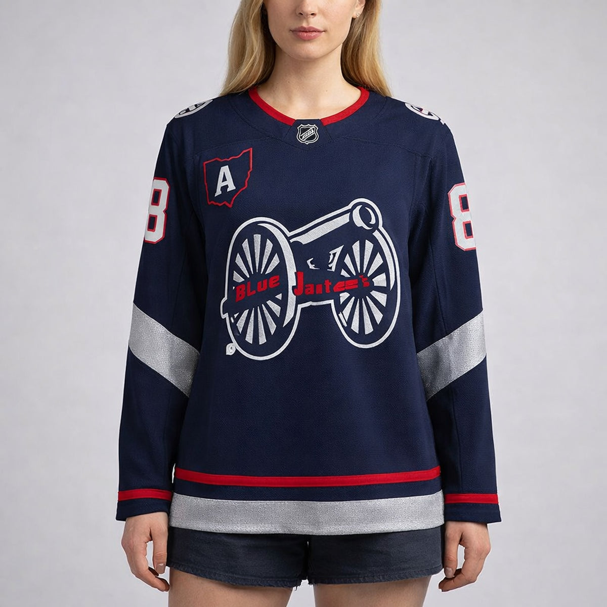 Werenski 8 Columbus Blue Jackets Hockey Jersey - 5
