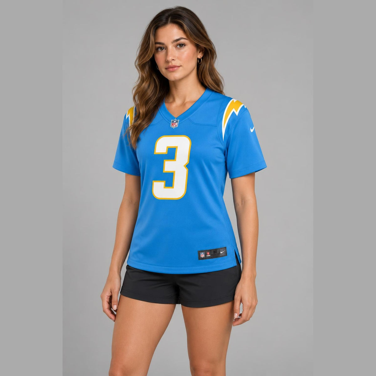 James Jr 3 Powder Blue Football Jersey - 5